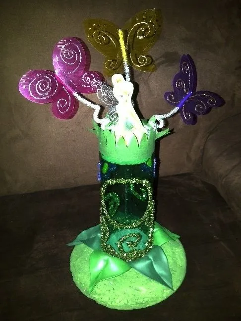 Centro de mesa de Tinkerbell. | Opcion para idea | Pinterest ... Centro de mesa de Tinkerbell. | Opcion para idea | Pinterest ...
