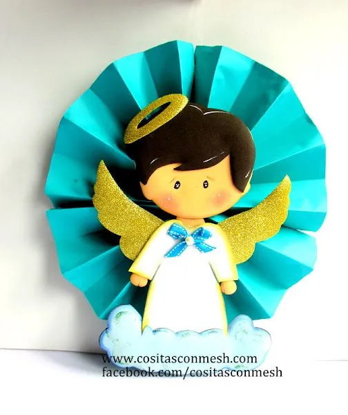 Centros de mesa y adornos para bautizo o confirmación en foami | Manualidades Centros de mesa y adornos para bautizo o confirmación en foami | Manualidades