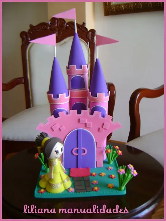 Liliana Manualidades: castillos para centros de mesa Liliana Manualidades: castillos para centros de mesa