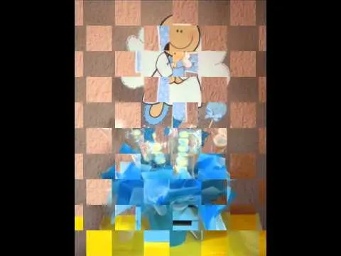 CENTROS DE MESA PARA BABY SHOWER Y BAUTIZOS - YouTube