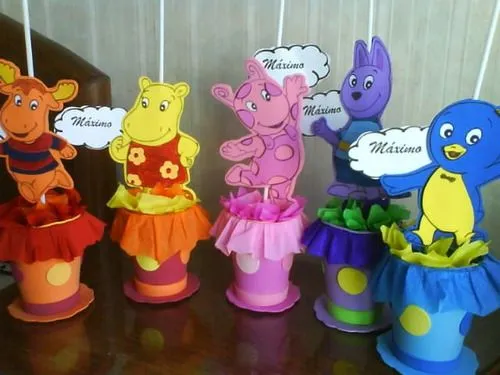 Ver imagen de centro de mesa de cumpleaños infantil hecho en goma ...