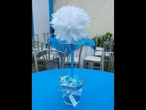 COMO HACER CENTROS DE MESA PARA BAUTIZO - YouTube COMO HACER CENTROS DE MESA PARA BAUTIZO - YouTube