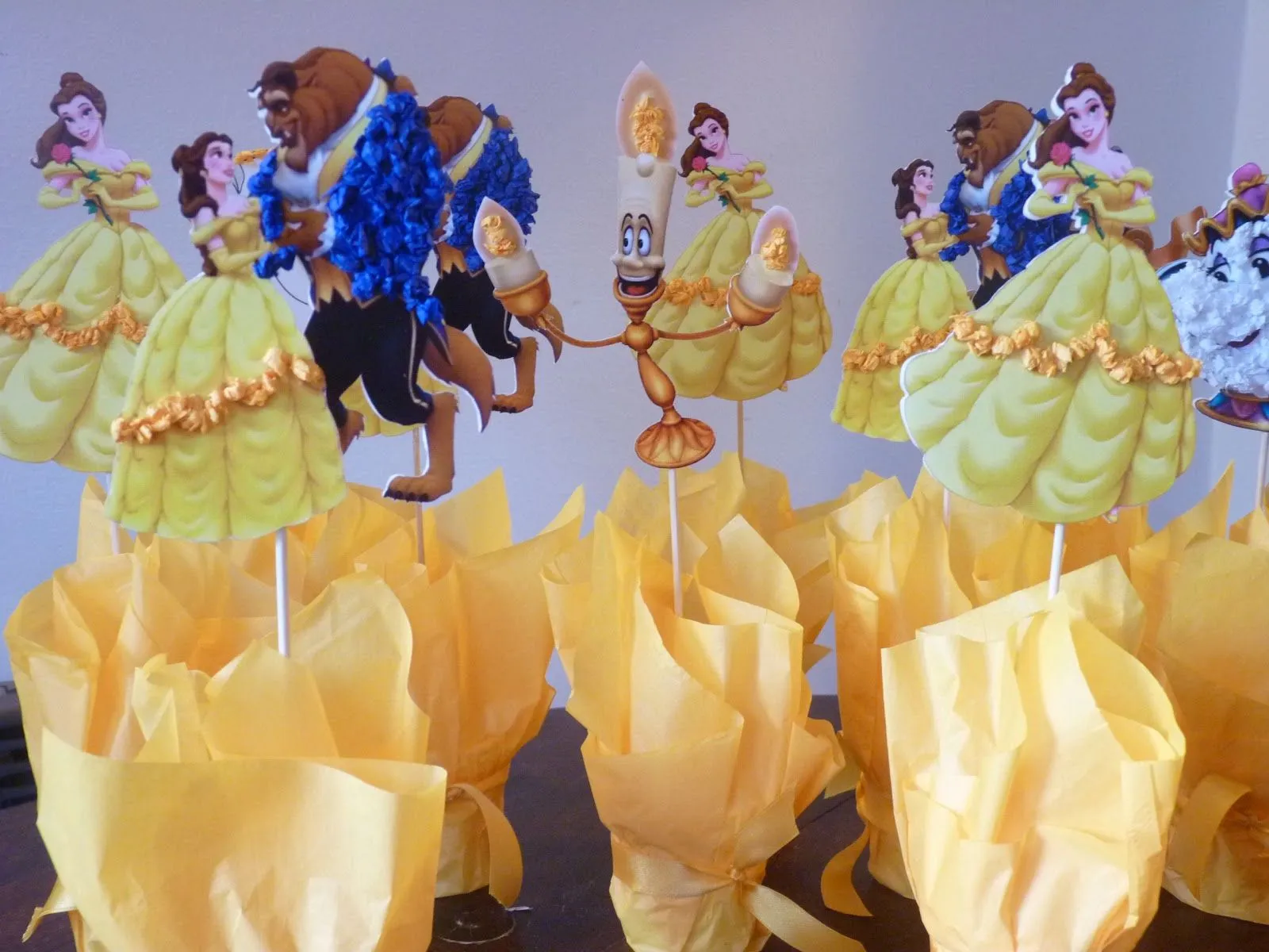 Encanto de Hadas: Centros de mesa de la Bella y la Bestia