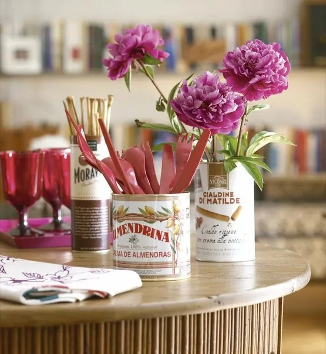 Centros De Mesa De Tu Boda Con Latas Vintage Bodas Bodas Colores ...