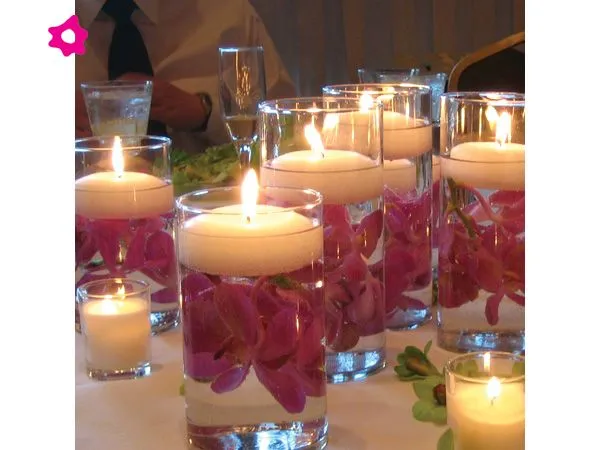 Centros De Mesa Para Boda Con Velas Flotantes « Ideas & Consejos ...