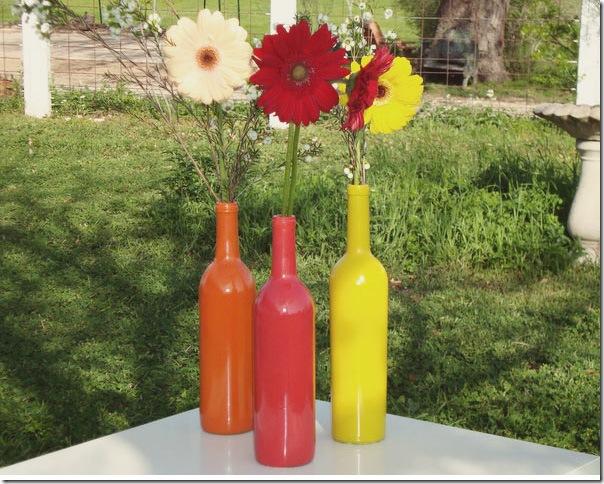 Centros de mesa para 15 años con botellas de vino - Imagui