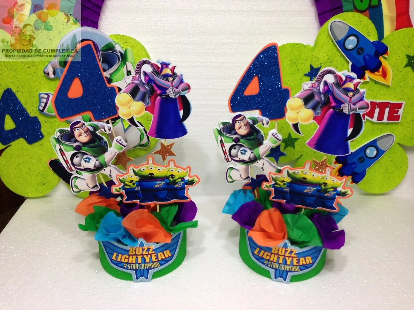 Centros de mesa de Buzz Lightyear - Imagui