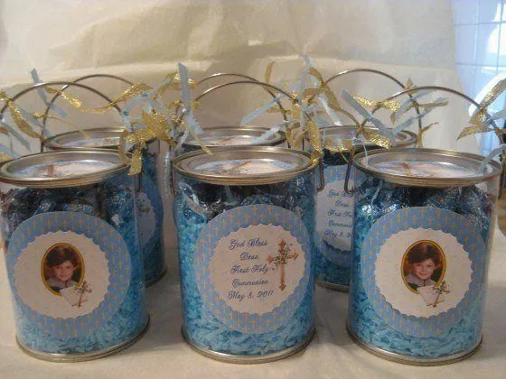 Centros de mesa para una primera comunión - EspacioHogar.com