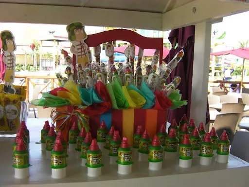 Centros de mesa para fiestas infantiles del Chavo del 8 - Imagui