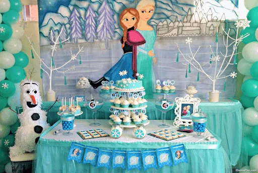 Centros de Mesa de FROZEN, decoración y más - Manualidades MamaFlor