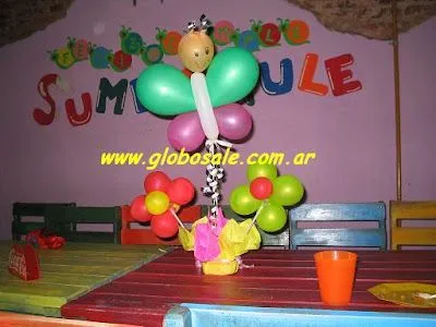CENTROS DE MESA CON GLOBOS | Globos Ale