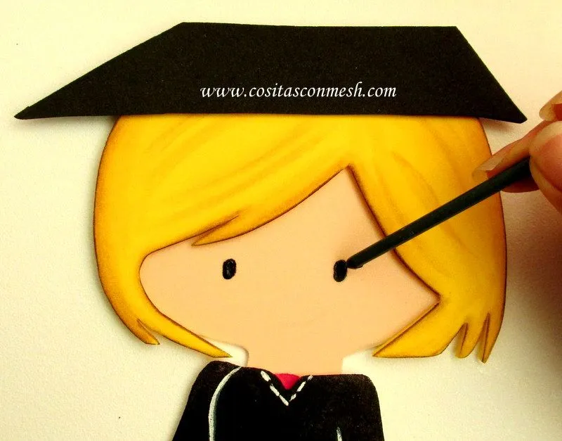 Centros de mesa para graduación en foami ~ cositasconmesh Centros de mesa para graduación en foami ~ cositasconmesh