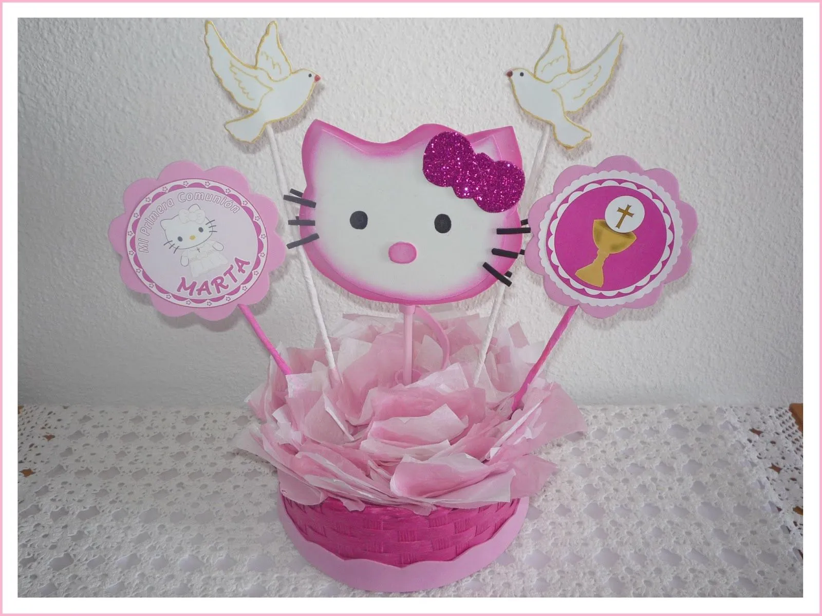 Centro de mesa de Hello Kitty en goma eva - Imagui Centro de mesa de Hello Kitty en goma eva - Imagui