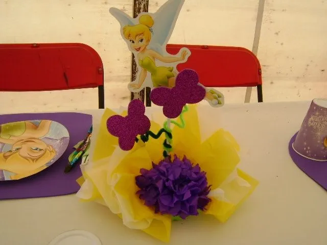 Centro de mesa de Tinkerbell. | Opcion para idea | Pinterest ...