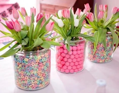 Centros de mesa originales para fiestas infantiles - Imagui