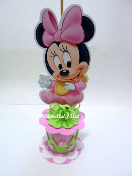 Arreglos de mesa baby Minnie Mouse - Imagui