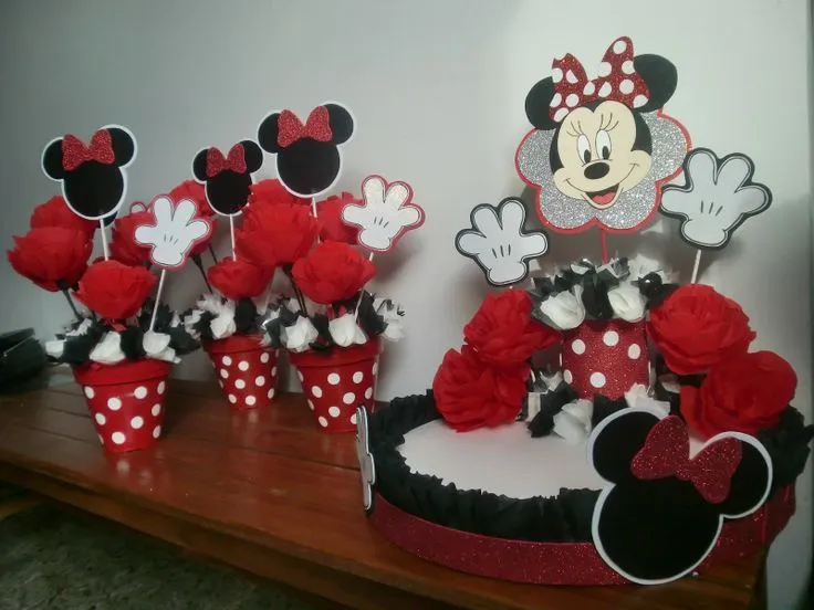 Centros de Mesa Minnie | Minnie | Pinterest | Mesas