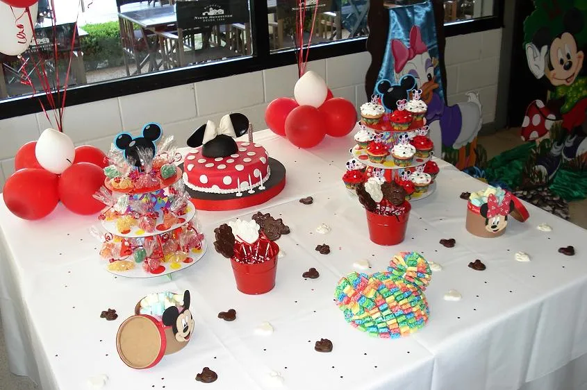 Top Planners: Mesa dulce tematica Minnie Mouse