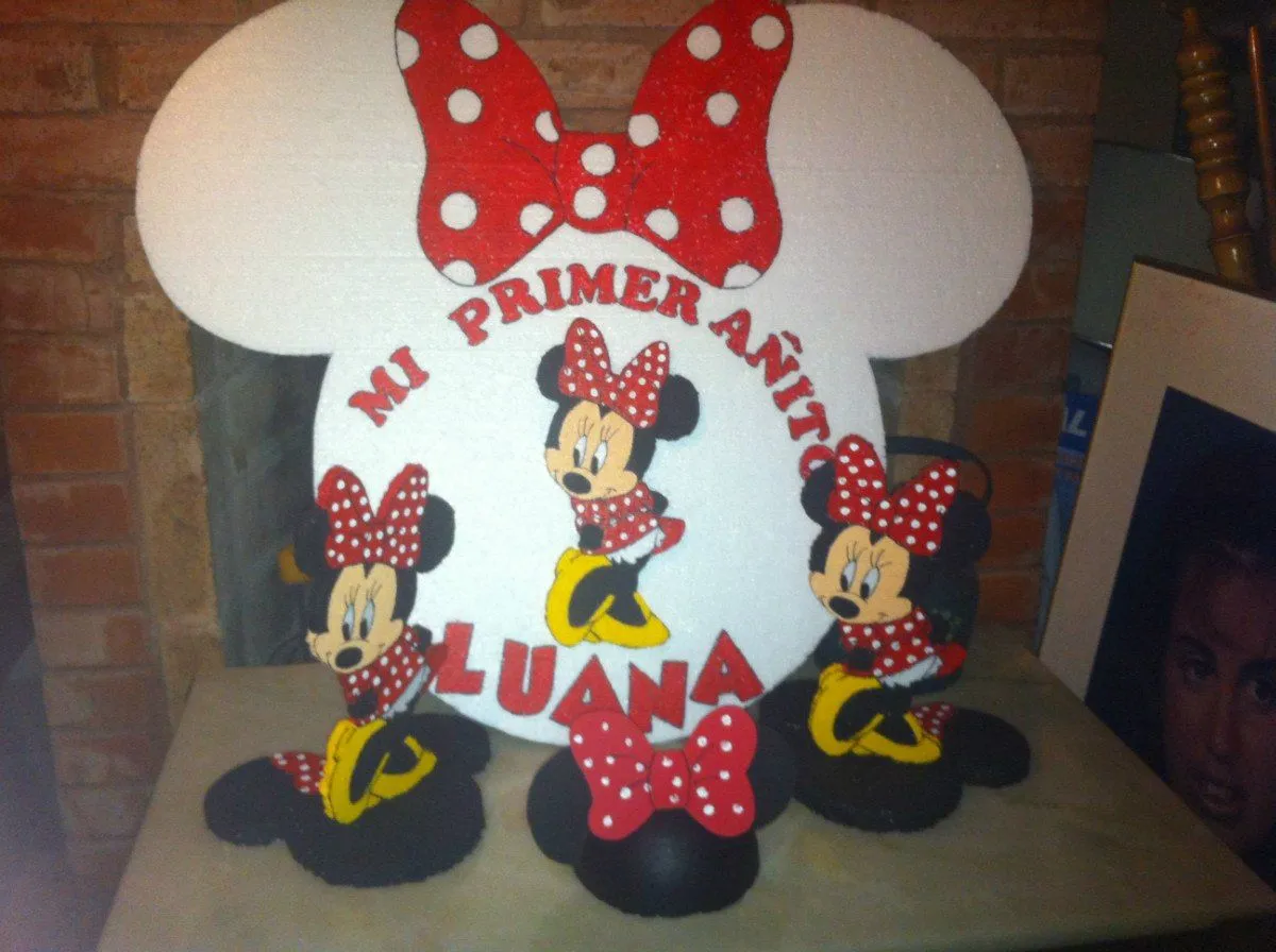 Centros de mesa Minnie Mouse bebe - Imagui