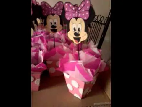 CENTROS DE MESA MINNIE MOUSE - YouTube