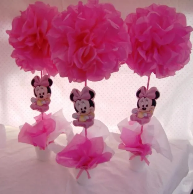 Centros de mesa de Minnie | FIESTAS - PARTY | Pinterest | Mesas ...