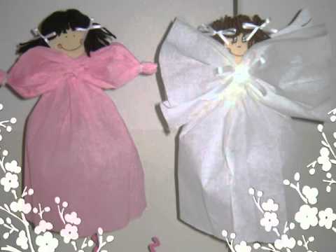 Centros de mesa en papel crepe - YouTube