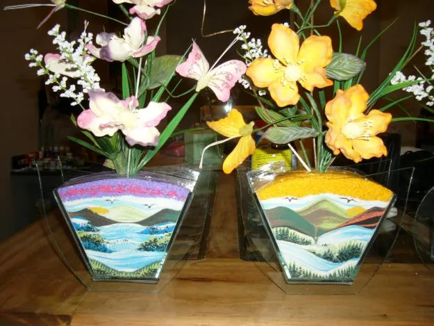 Arreglos de mesa con peceras para XV años - Imagui