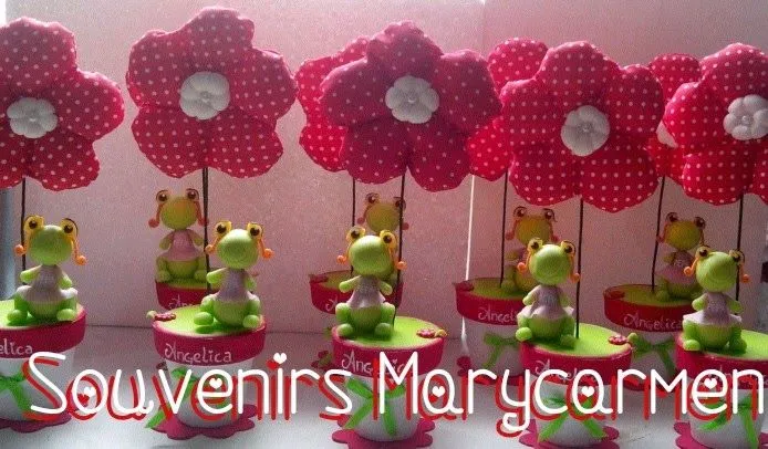 Centros de mesa de la Sapa Pepa para Angélica. | SOUVENIRS MARYCARMEN