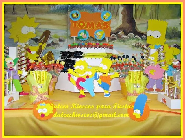 Dulces Kioscos para Fiestas" : Cumple tematico " Los Simpsons"