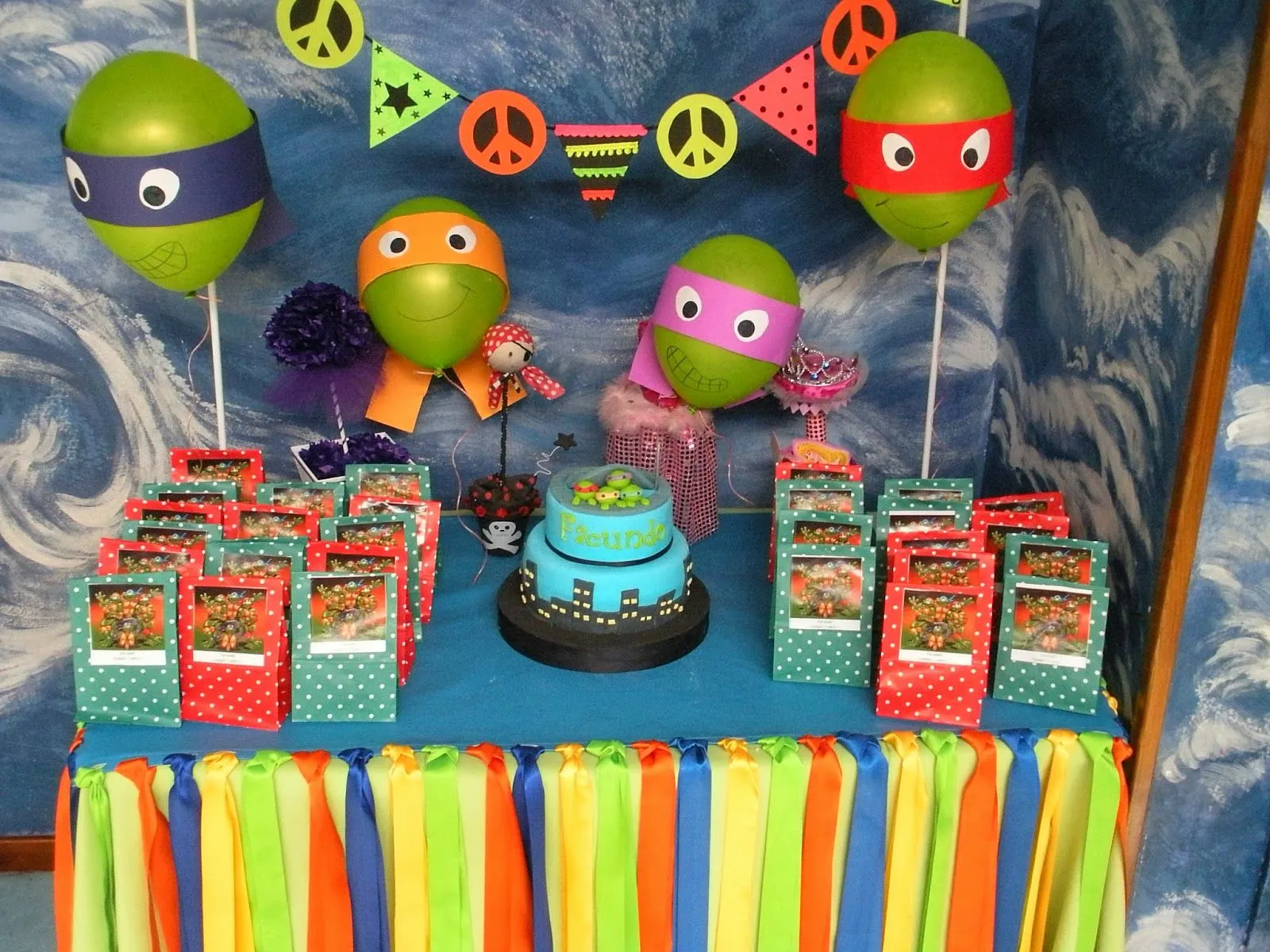 Centros de mesa de tortugas ninjas - Imagui