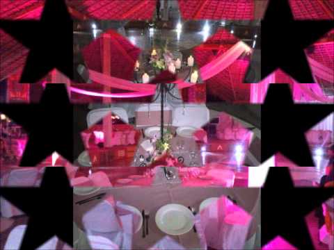 CENTROS DE MESA PARA XV AÑOS Y/O BODA ESTRELLA MODA - YouTube