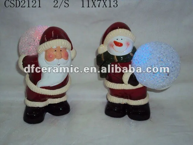 cerámica santa muñeco de nieve de renos-Otros Suministros para ... cerámica santa muñeco de nieve de renos-Otros Suministros para ...