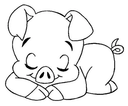 Dibujos de cerditos para colorear - Imagui