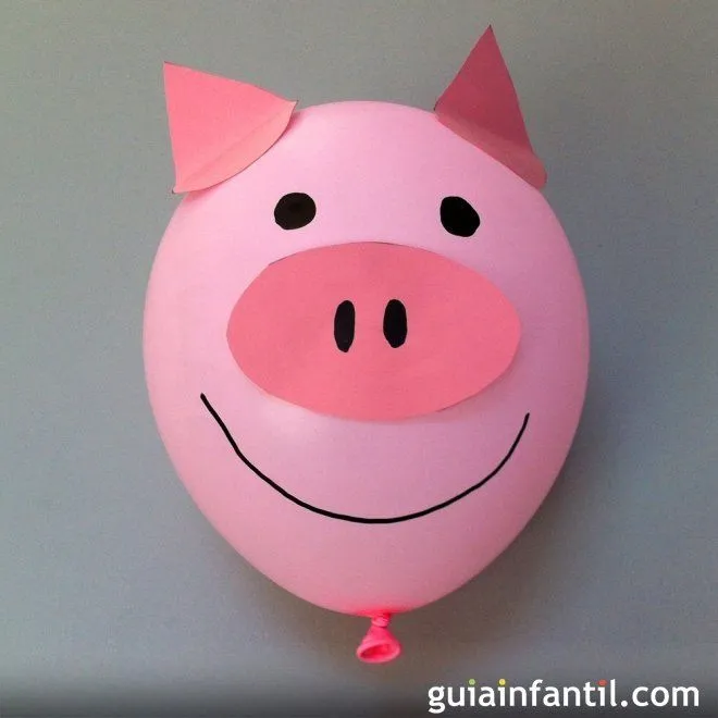 Cómo hacer un cerdito con un globo - 8 ideas para decorar globos ... Cómo hacer un cerdito con un globo - 8 ideas para decorar globos ...