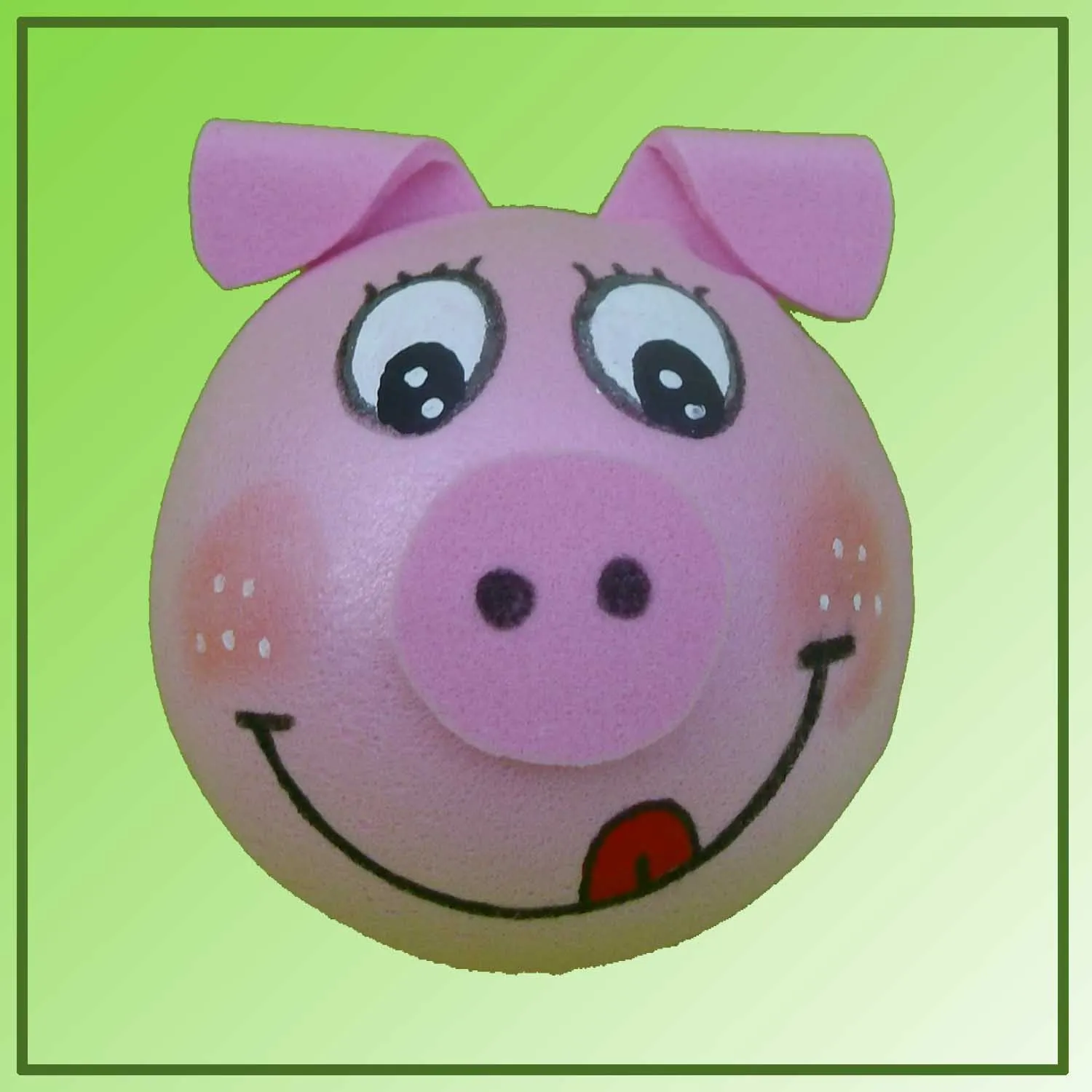 Cerdito de goma eva - Imagui