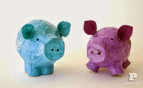 Cómo hacer un cerdito con papel periódico ~ Solountip.com Cómo hacer un cerdito con papel periódico ~ Solountip.com