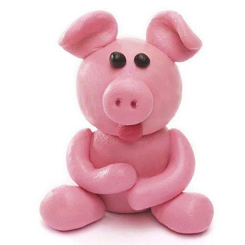 Cómo hacer un cerdito de plastilina - Ideas de plastilina para ...