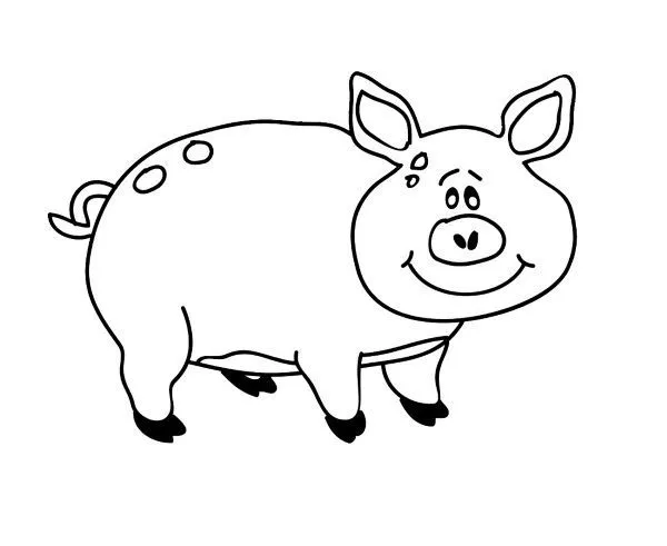 Imágenes de cerdito para dibujar fáciles - Imagui