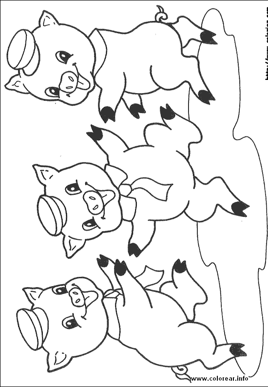 Cuento los tres cerditos para colorear - Imagui Cuento los tres cerditos para colorear - Imagui