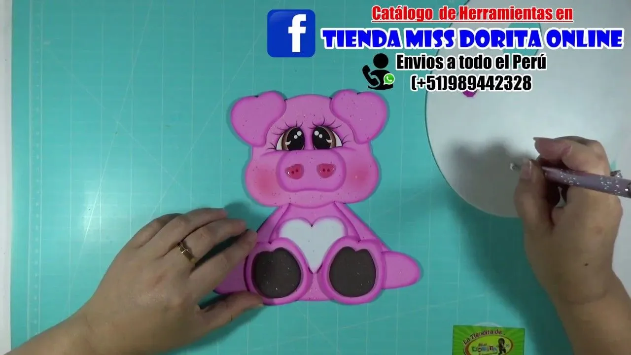 Cerdo en Foamy, Goma Eva, Microporoso (Handmade Craft)❤️ - YouTube Cerdo en Foamy, Goma Eva, Microporoso (Handmade Craft)❤️ - YouTube