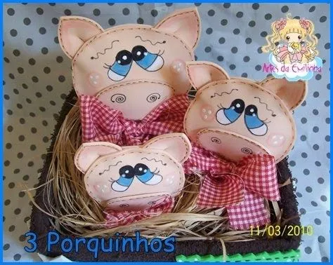 Cerdito de goma eva - Imagui