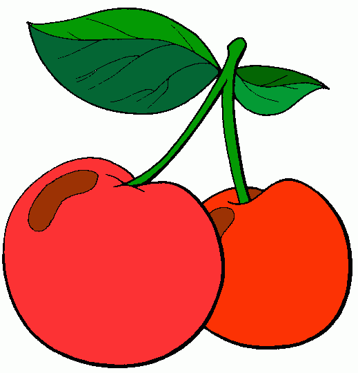 cerezas para colorear, cerezas para imprimir