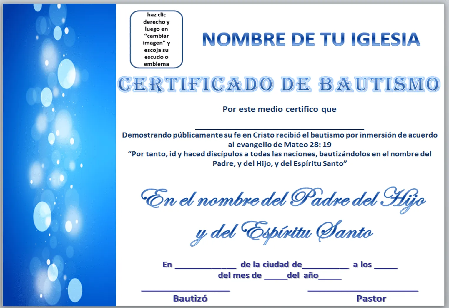 certificado de bautismo | Bautismo cristiano, Diplomas de reconocimiento, Formatos de diplomas certificado de bautismo | Bautismo cristiano, Diplomas de reconocimiento, Formatos de diplomas