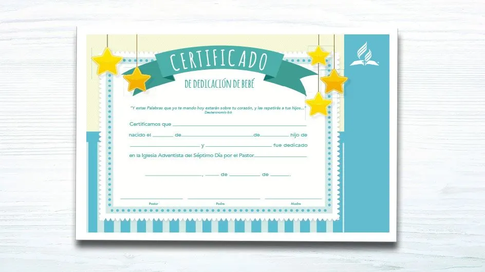 Certificado de Bebé (niño) – Ministerio de la Familia - Materiales y Recursos Adventistas Certificado de Bebé (niño) – Ministerio de la Familia - Materiales y Recursos Adventistas