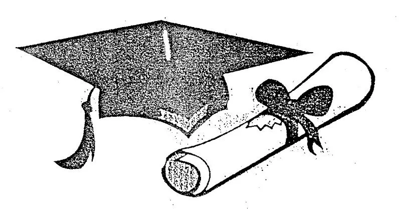 Certificado y birrete de graduación para colorear - Dibujos Disney Certificado y birrete de graduación para colorear - Dibujos Disney