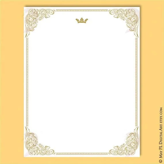 Certificado Bordes Clipart Diseño Francés 8x11 Marcos de Oro perfectos para  Bodas, Premios y Diplomas Uso Comercial GRATIS 10083 - Etsy México