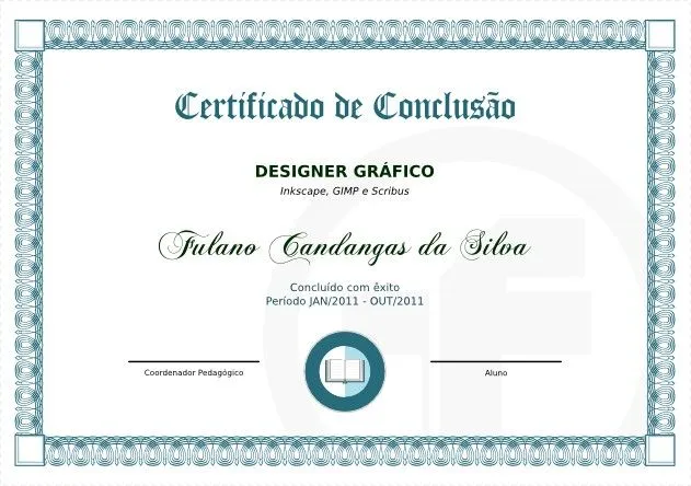 Certificado - Modelo Clássico SVG (05) - TutorFree