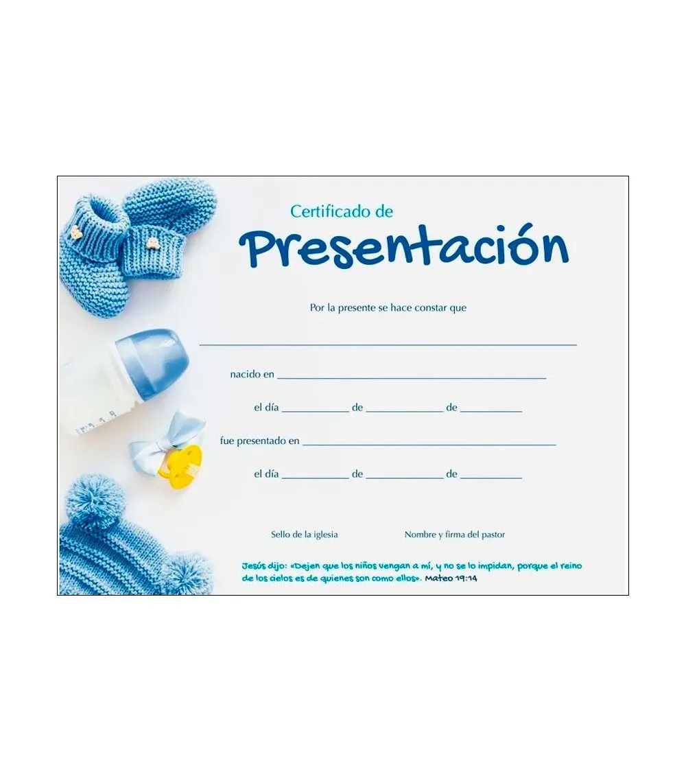 Certificado de Presentacion Niño - Pack x20 | Libreria Peniel Certificado de Presentacion Niño - Pack x20 | Libreria Peniel