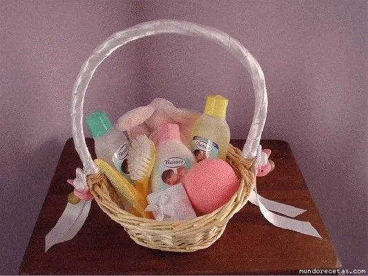Ideas para hacer cestas para bebés - Imagui