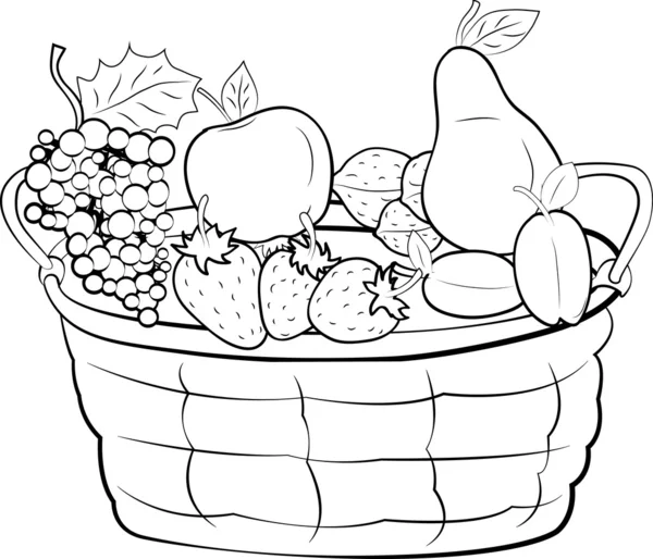 Cesta de frutas — Vetor de Stock © natsuk77 #7004484 Cesta de frutas — Vetor de Stock © natsuk77 #7004484